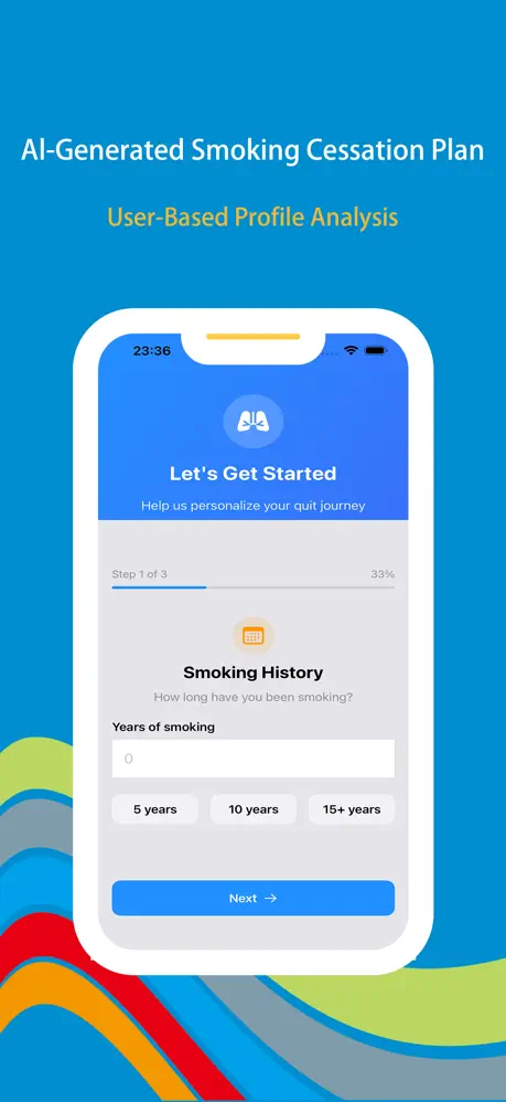 Wonder Quit iOS app screenshot - Scientific smoking cessation app