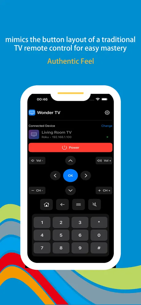 Wonder TV iOS app screenshot - Universal Control for all smart TVs including Samsung, LG, Sony, TCL, and Roku