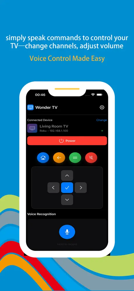 Wonder TV screenshot 3 - Voice assistant integration for hands-free TV control