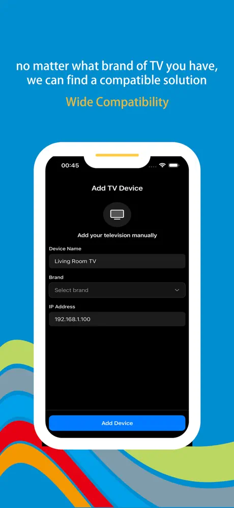 Wonder TV screenshot 5 - Multi-brand TV support including Samsung, LG, Sony, TCL, and Roku