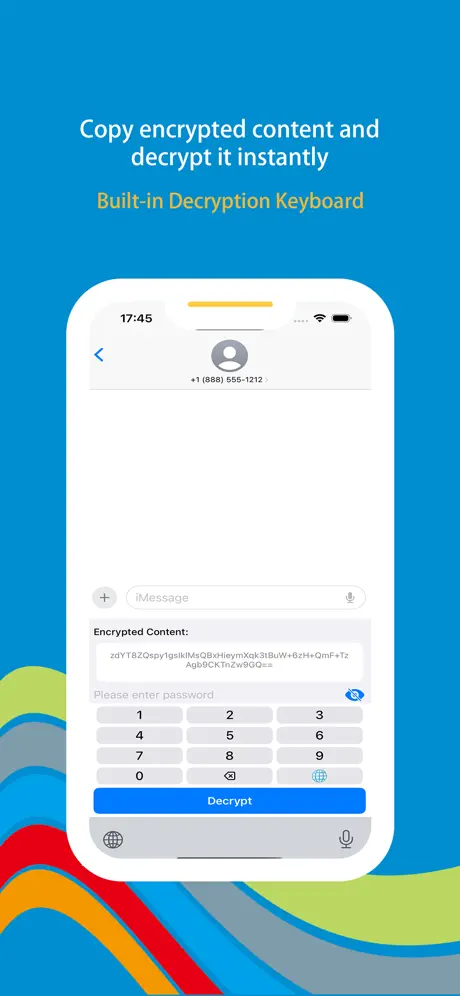 Wonder Whisper iOS app screenshot - Private encrypted messaging app