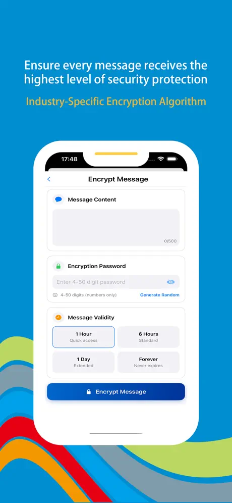 Wonder Whisper screenshot 2 - Multiple encryption modes and security level selection