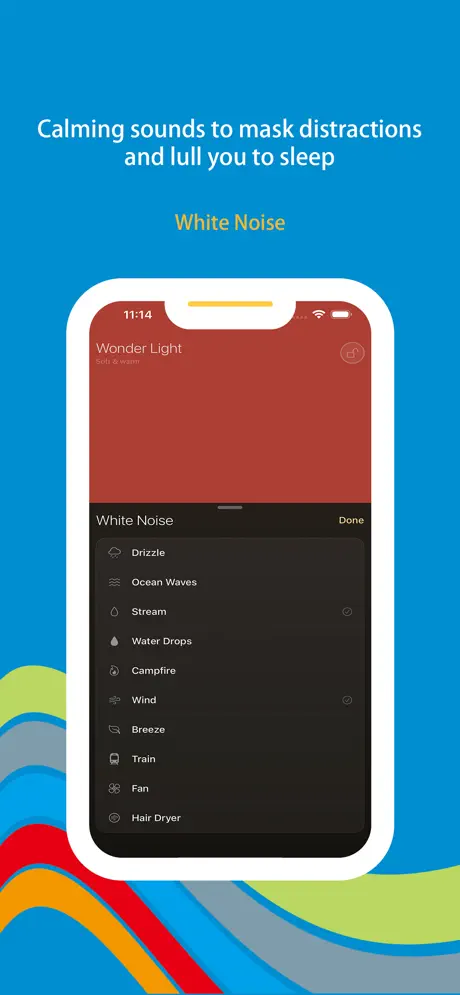 Wonder Light screenshot 3 - Reading and meditation lighting presets for different activities