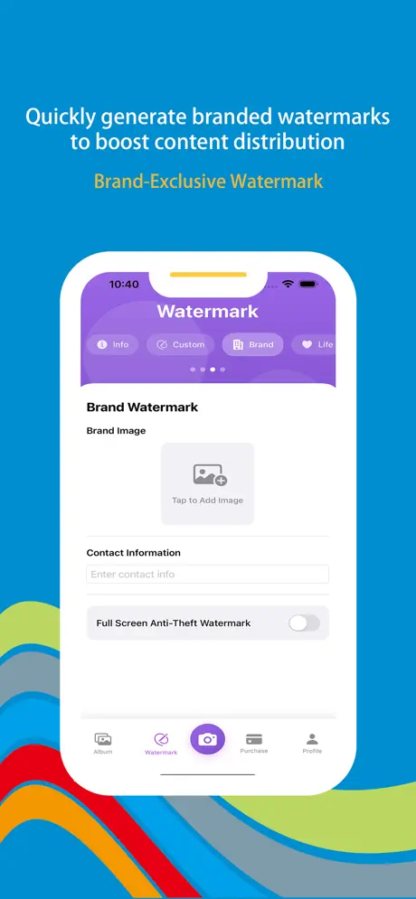 Wonder Stamp screenshot 5 - Batch watermark processing for multiple photos and videos