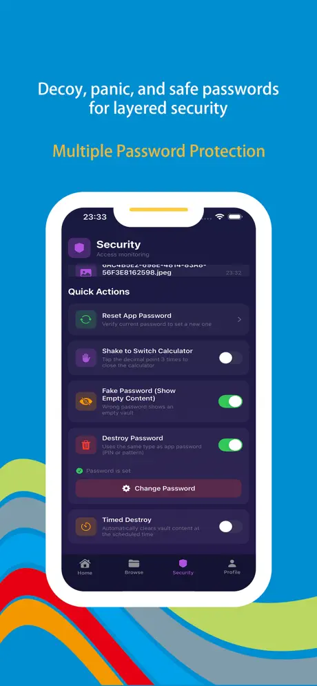 Wonder Guard screenshot 3 - Independent password system and access control settings