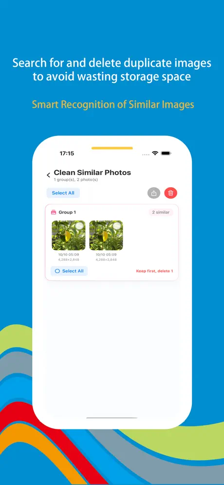 Wonder Cleaner screenshot 2 - Duplicate photo and video detection with preview and selection