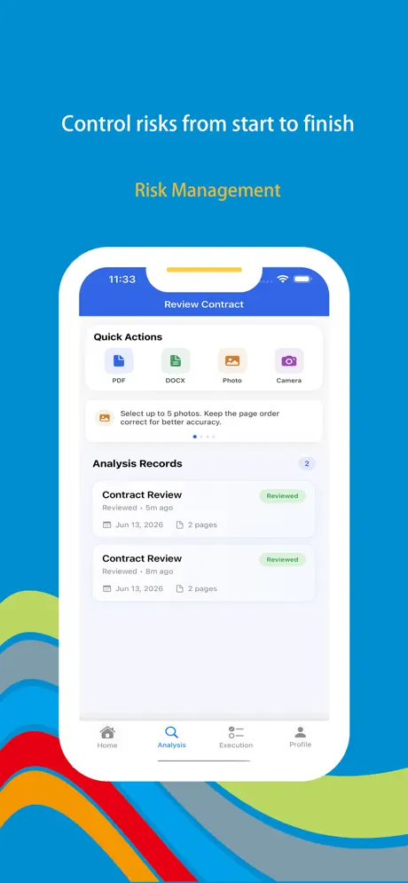 Wonder Contract screenshot 4 - Contract comparison and version control features