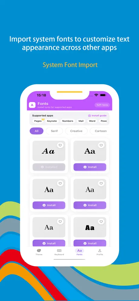 Wonder Font screenshot 5 - Text effects and styling options for creative typography