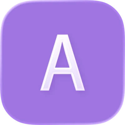 Wonder Font iOS app icon