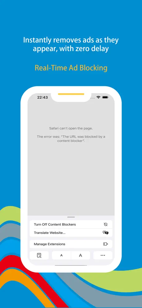 Wonder Blocker screenshot 3 - Tracker blocking and privacy protection settings