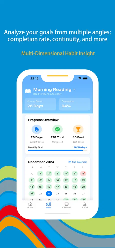 Wonder Routine screenshot 3 — analytics or heatmap