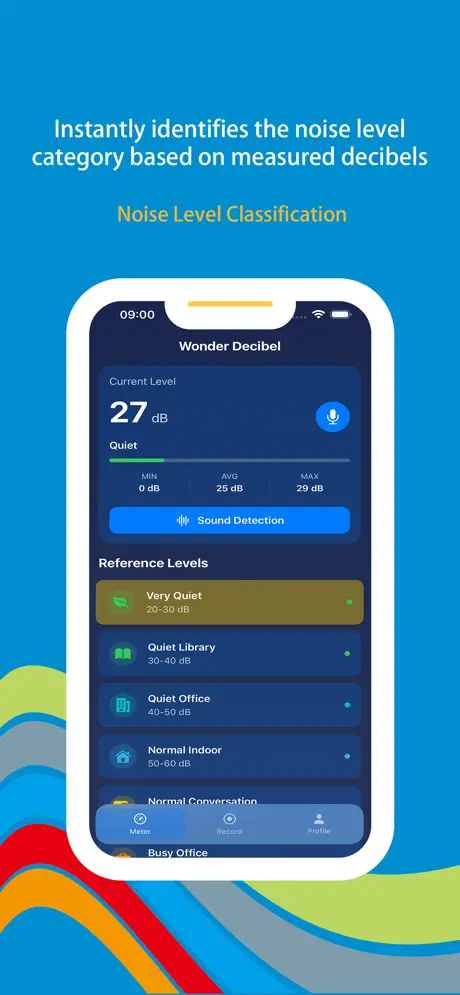 Wonder Decibel - Voice Meter iOS app screenshot