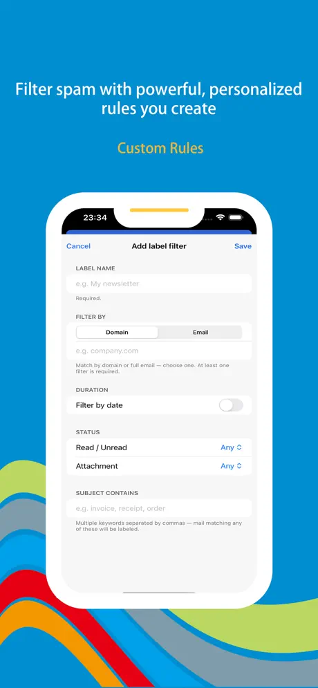 Wonder Mail screenshot 4 — unsubscribe or cleaner