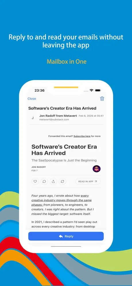 Wonder Mail screenshot 5 — accounts or settings