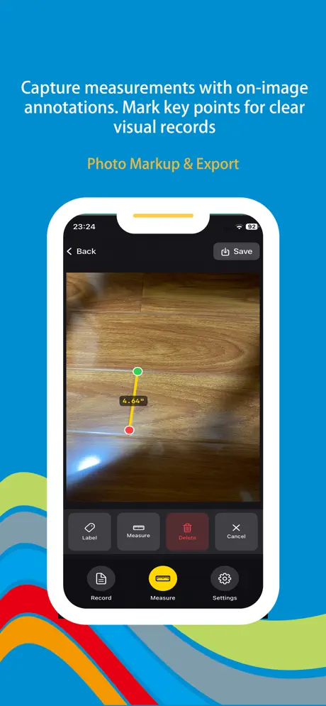 Wonder Ruler screenshot 2 — curve tracing