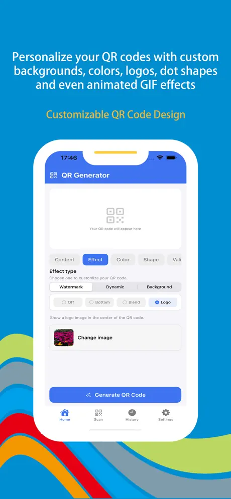 Wonder QR screenshot 4 - Branded QR design studio with logo and colors