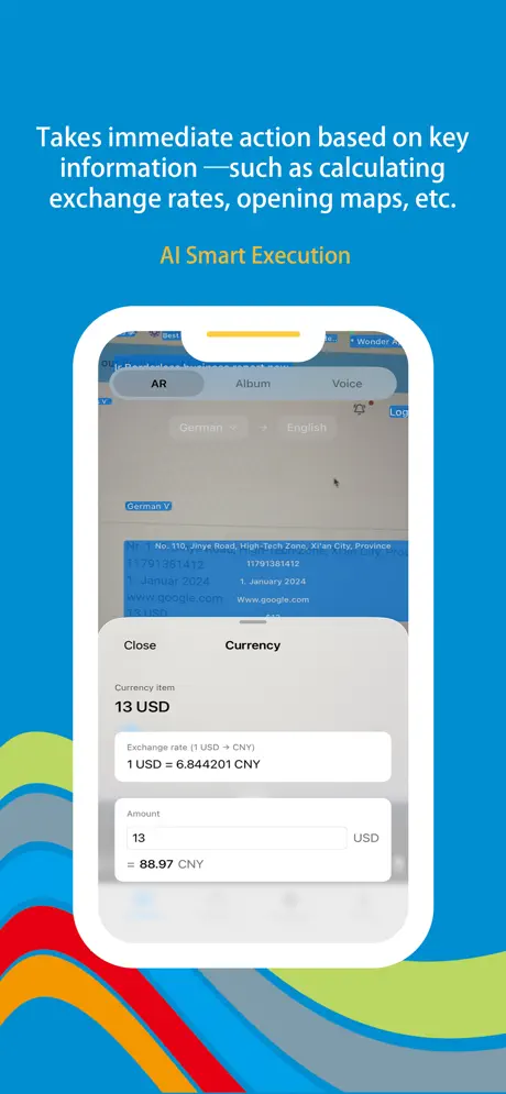 Wonder Gloss screenshot 2 — AR live translation