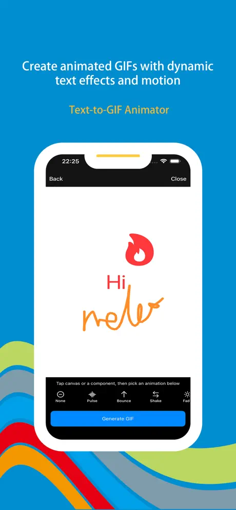 Wonder Gif screenshot 2 — animated text or typography