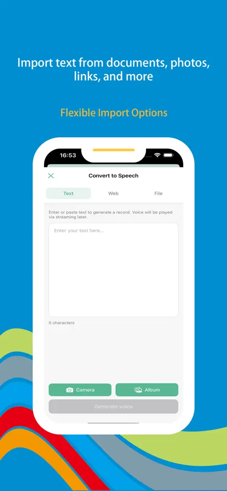 Wonder Voice screenshot 2 — voice selection