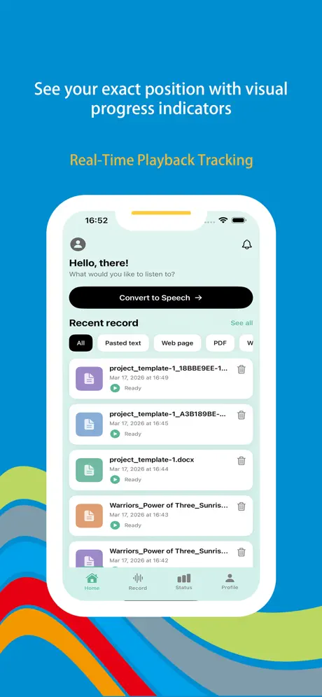 Wonder Voice screenshot 3 — playback