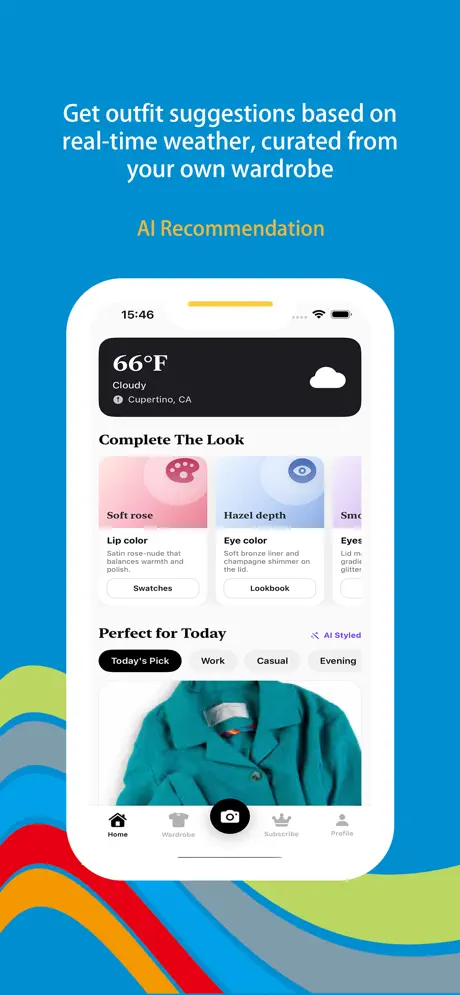 Wonder Wear - Personal Stylist iOS app screenshot