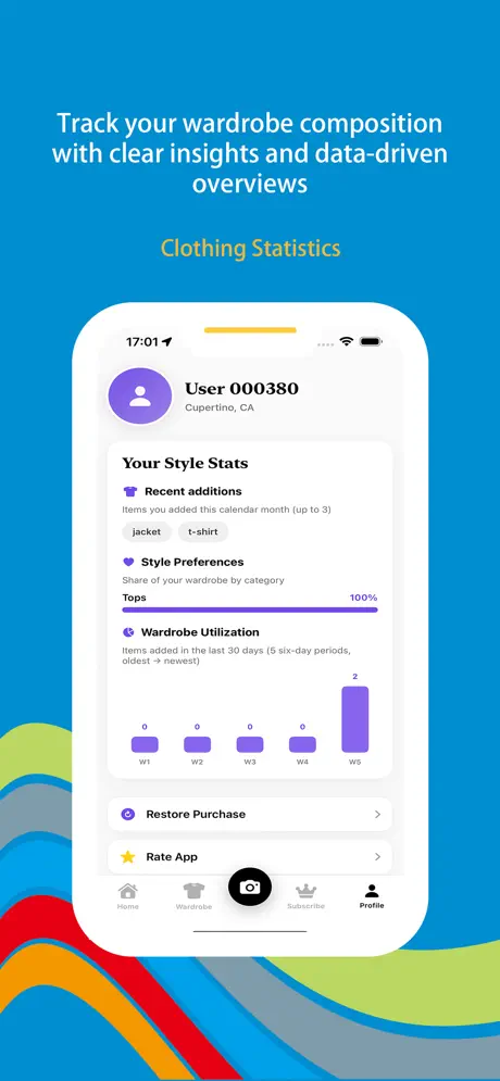 Wonder Wear screenshot 5 — stats or analysis