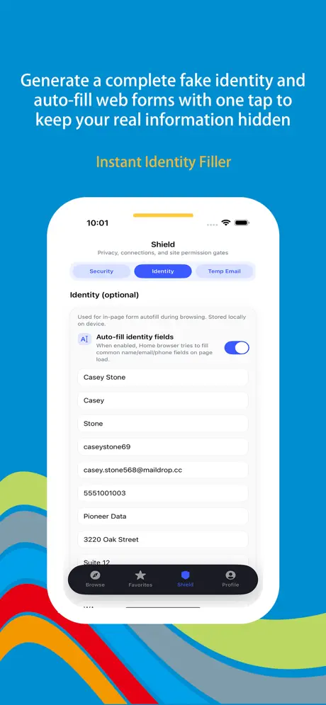 Wonder Incog screenshot 4 — disposable email