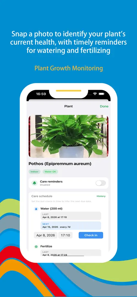 Wonder Plant - Plant Care iOS app screenshot