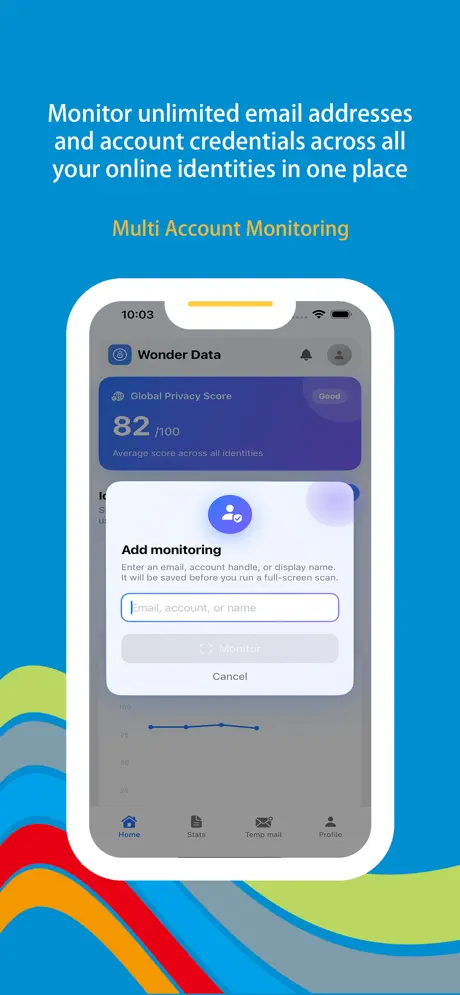 Wonder Privacy screenshot 2 - AI website risk scores and recommendations